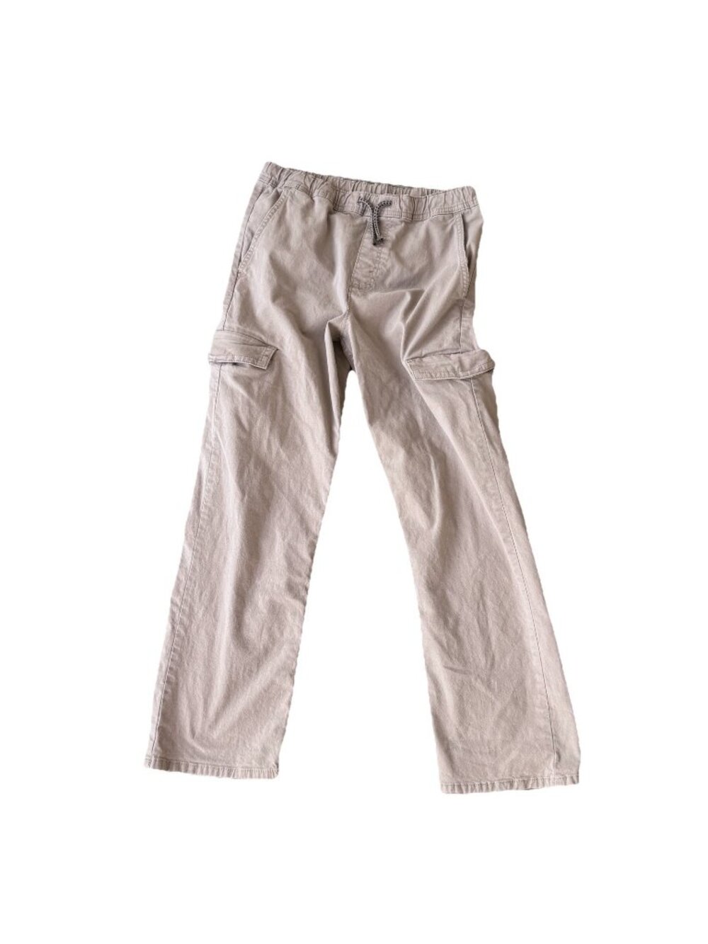 Wrangler Khaki Cargo Pants Boys XL 14 16 Pull On Drawstring Pockets Casual